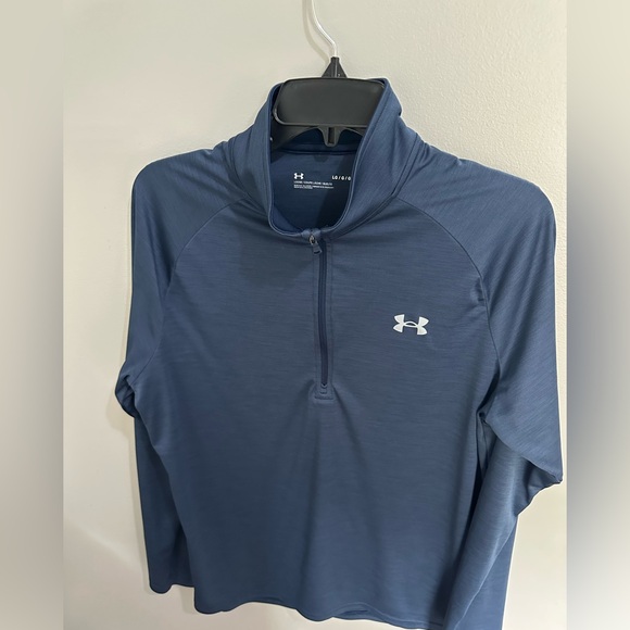 Under Armour Men's Velocity 2.0 1/4 Zip Loose Fit Shirt Large Running Fitness - Picture 1 of 4